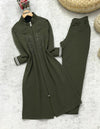 Olive Green Tunic with Pants