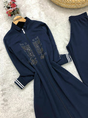 Navy Blue Tunic with Pants